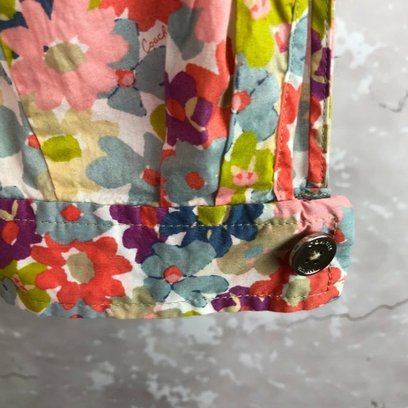 EUC Coach Hadley Floral Tunic Swim Cover Up Top - Picture 6 of 8